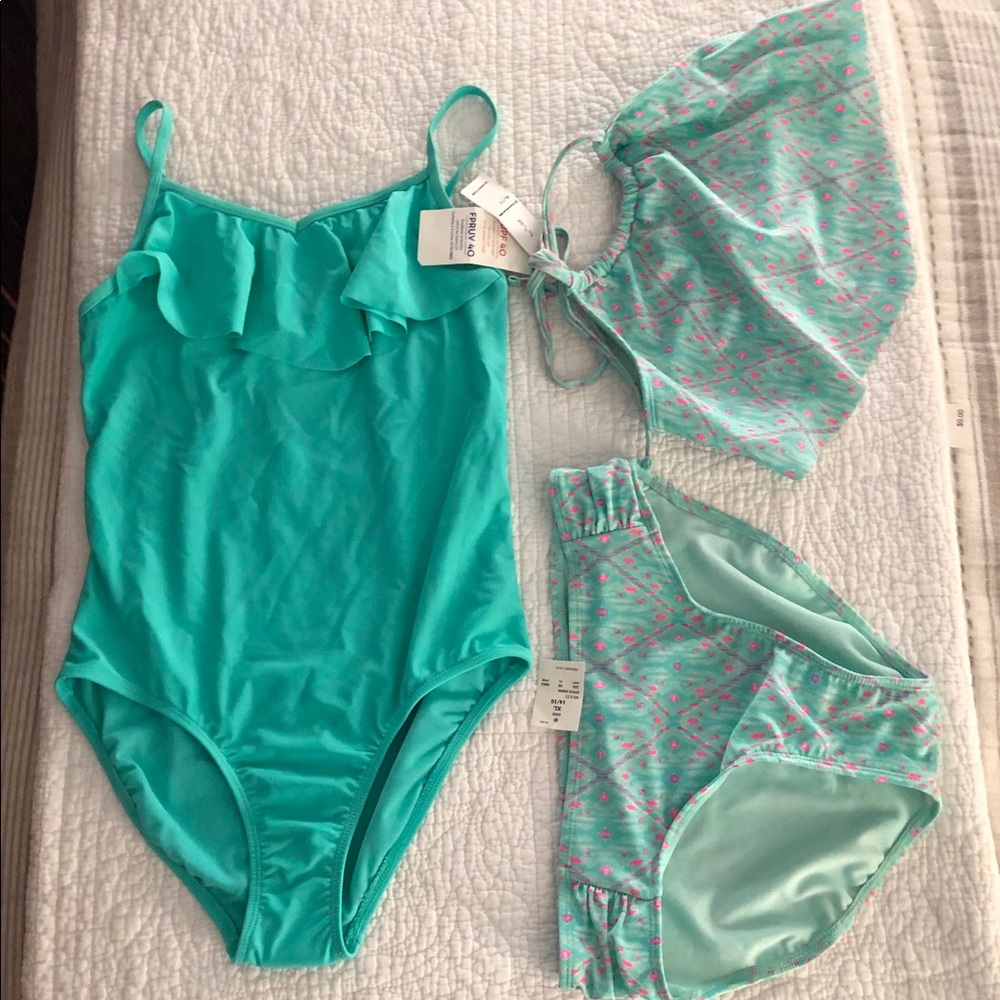 NWT 2 New Bathing Suits, 1 Pc Suit & Bikini